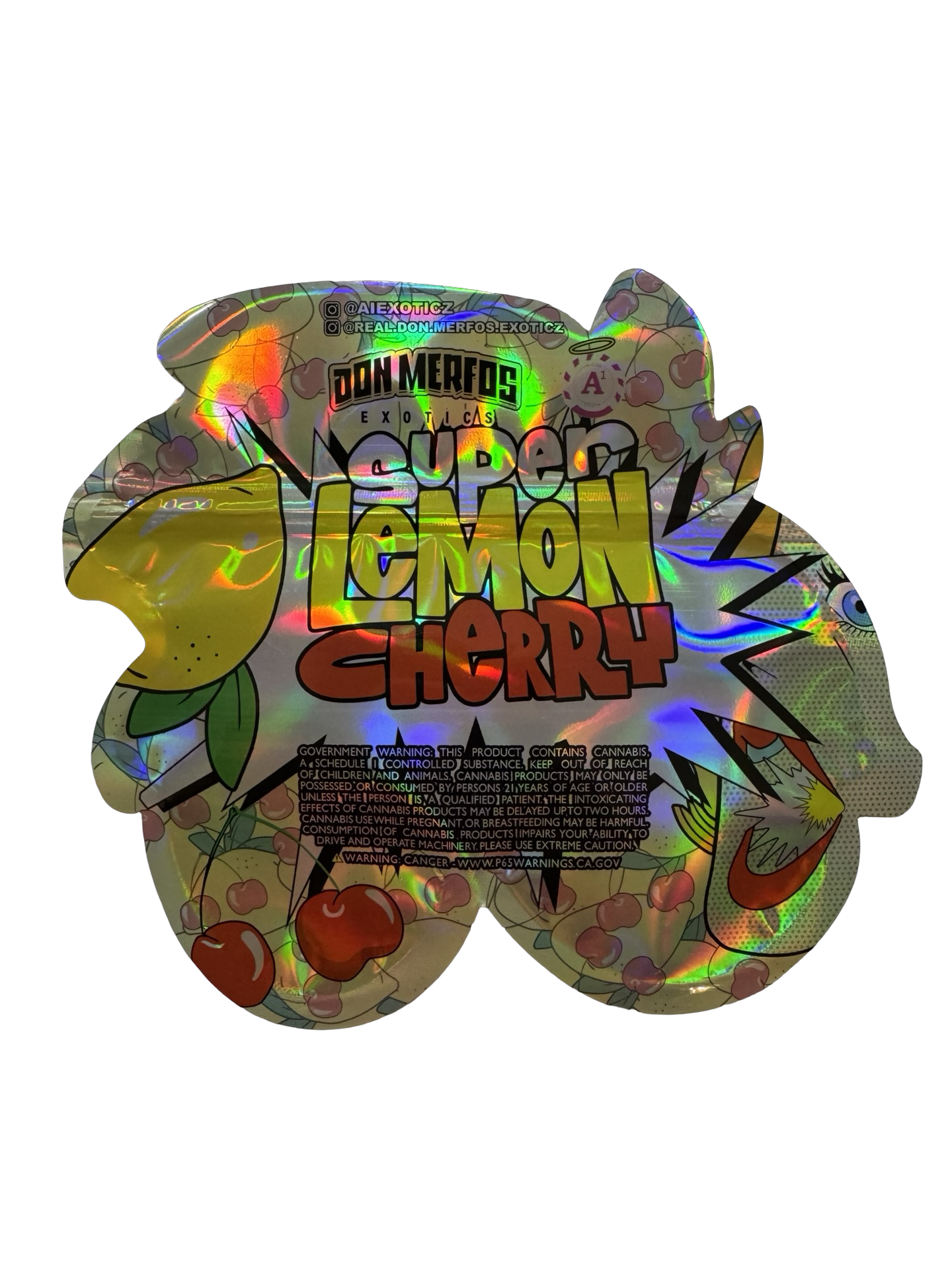 Super Lemon Cherry Mylar Bags 3.5g Don Merfos
