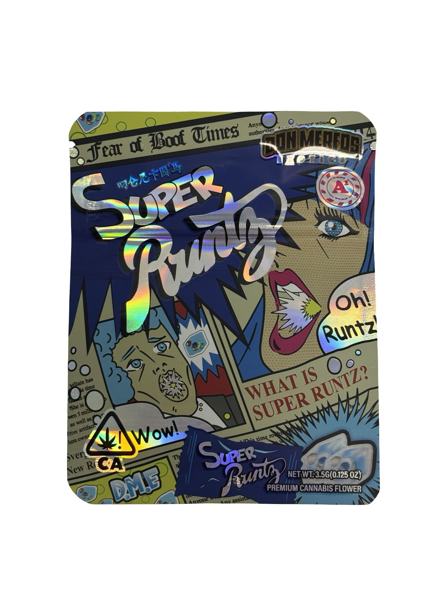 Super Runtz 3.5g Mylar Bags Don Merfos front