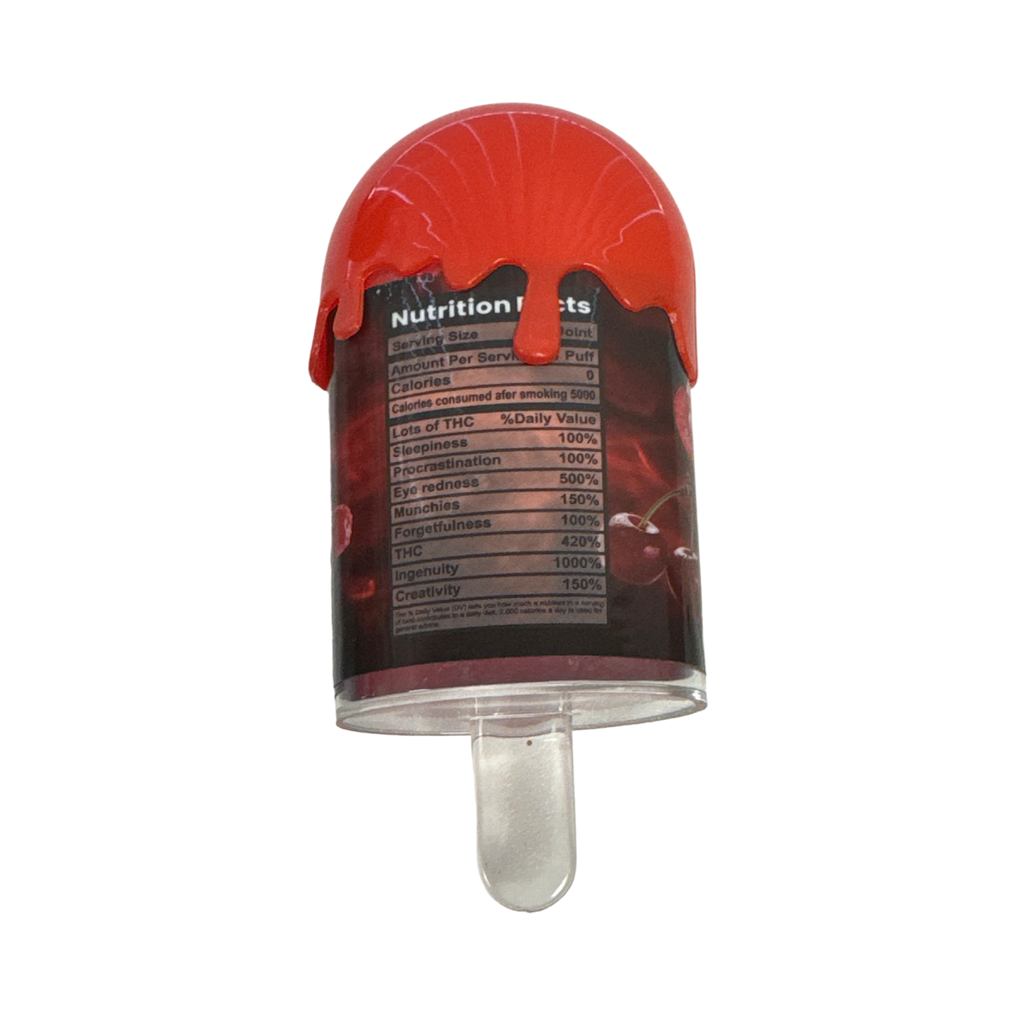 Super Sour Cherry Limeade Popsicle Jar 3.5g Zaza Pop back
