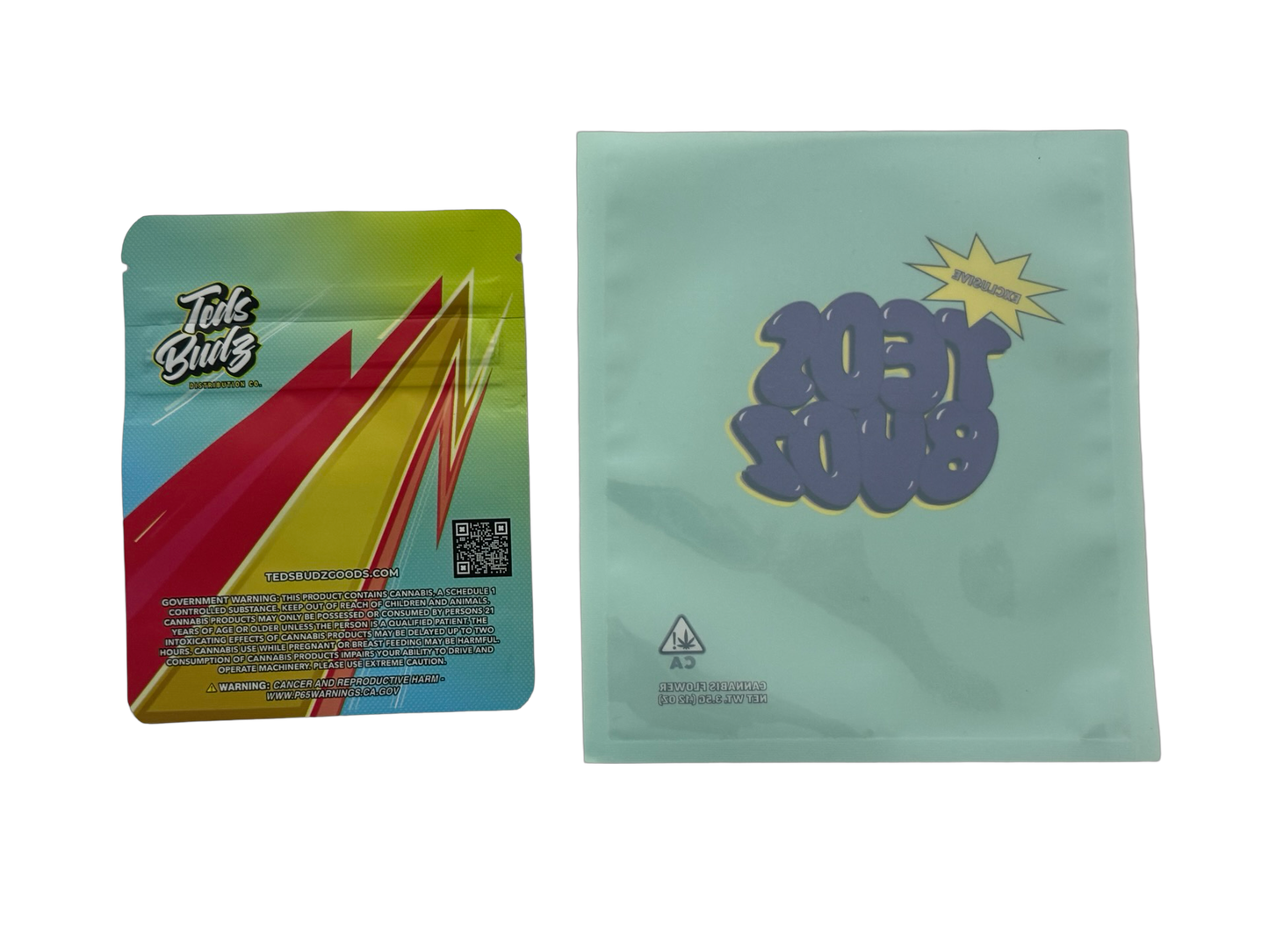 Ted Flash Mylar Bags 3.5g Teds Budz