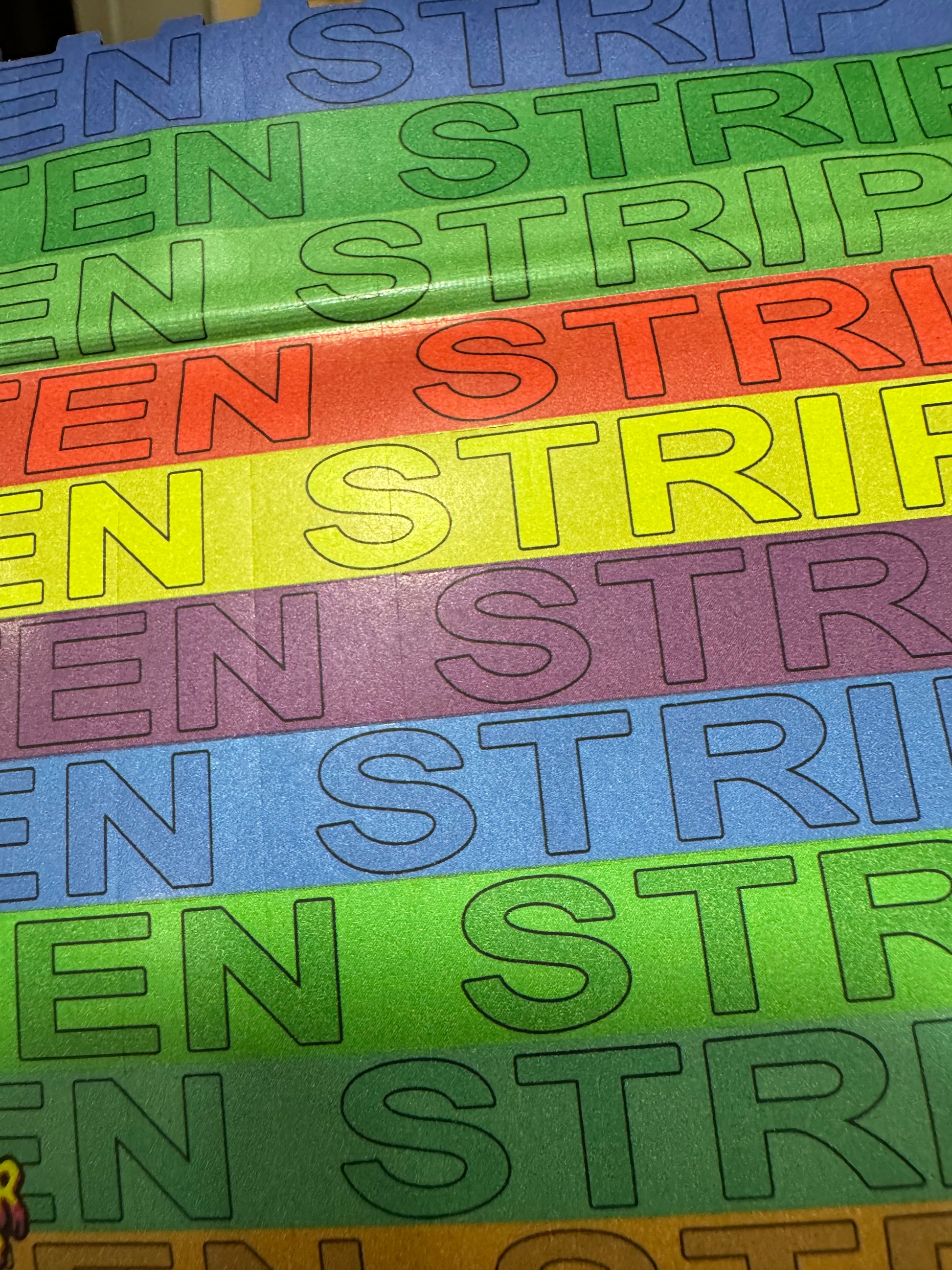 Ten Strip Mylar Bags 3.5g Blotter Budz