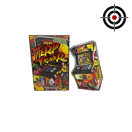 Terp Fighter 3.5g Mylar Bags & Boxes Spark Plugz