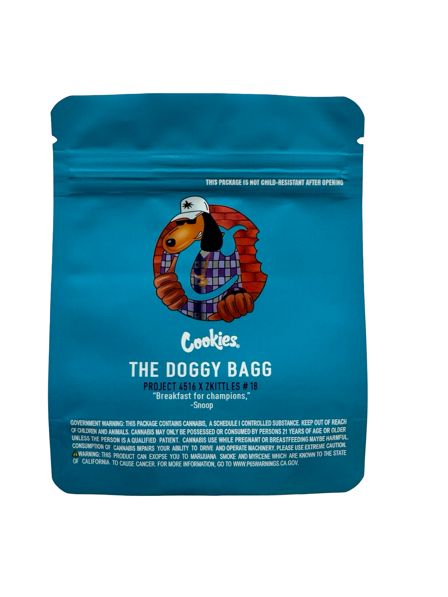 The Doggy Bagg Mylar Bags 3.5g Cookies