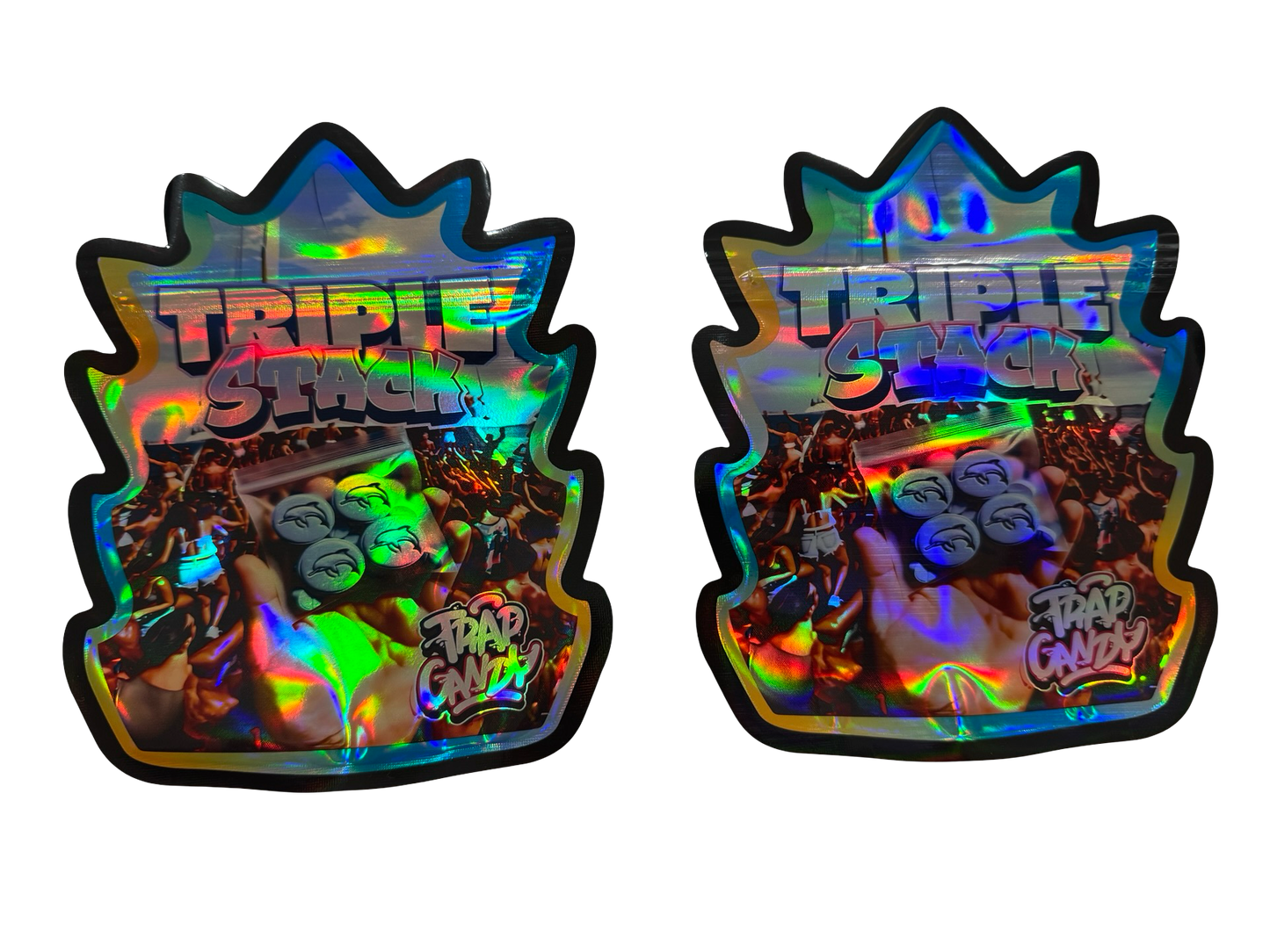 Triple Stack Mylar Bags 3.5g Trap Candy (Only $0.21 Each) — 3.5g pre‑printed mylar bag — front