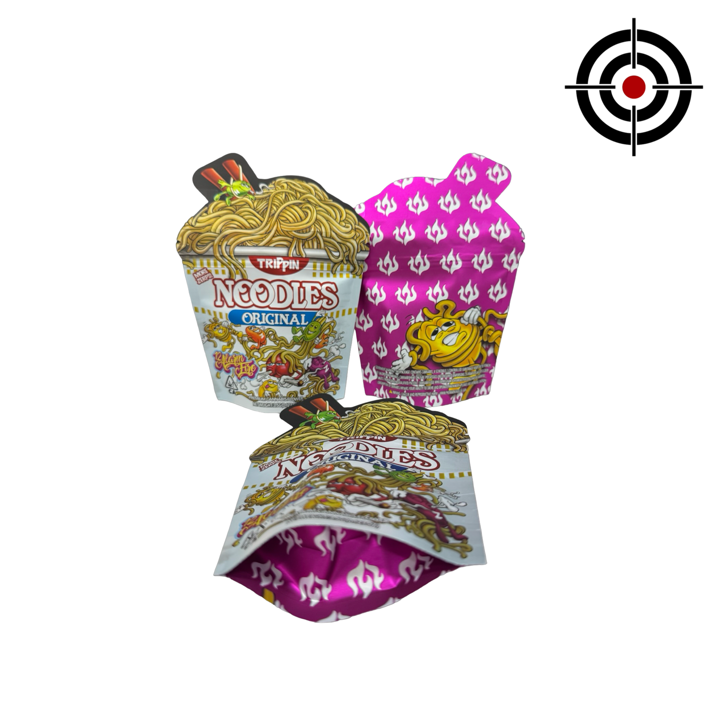 Trippin Noodles Mylar Bags 3.5g 12 Alarm Fire