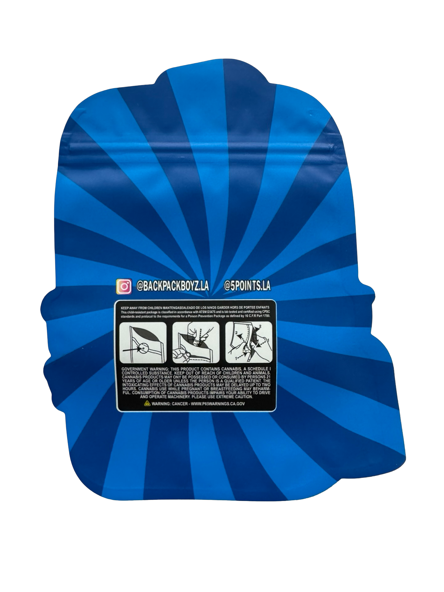 Uncle Snoop Smalls Mylar Bags 3.5g Backpack Boyz