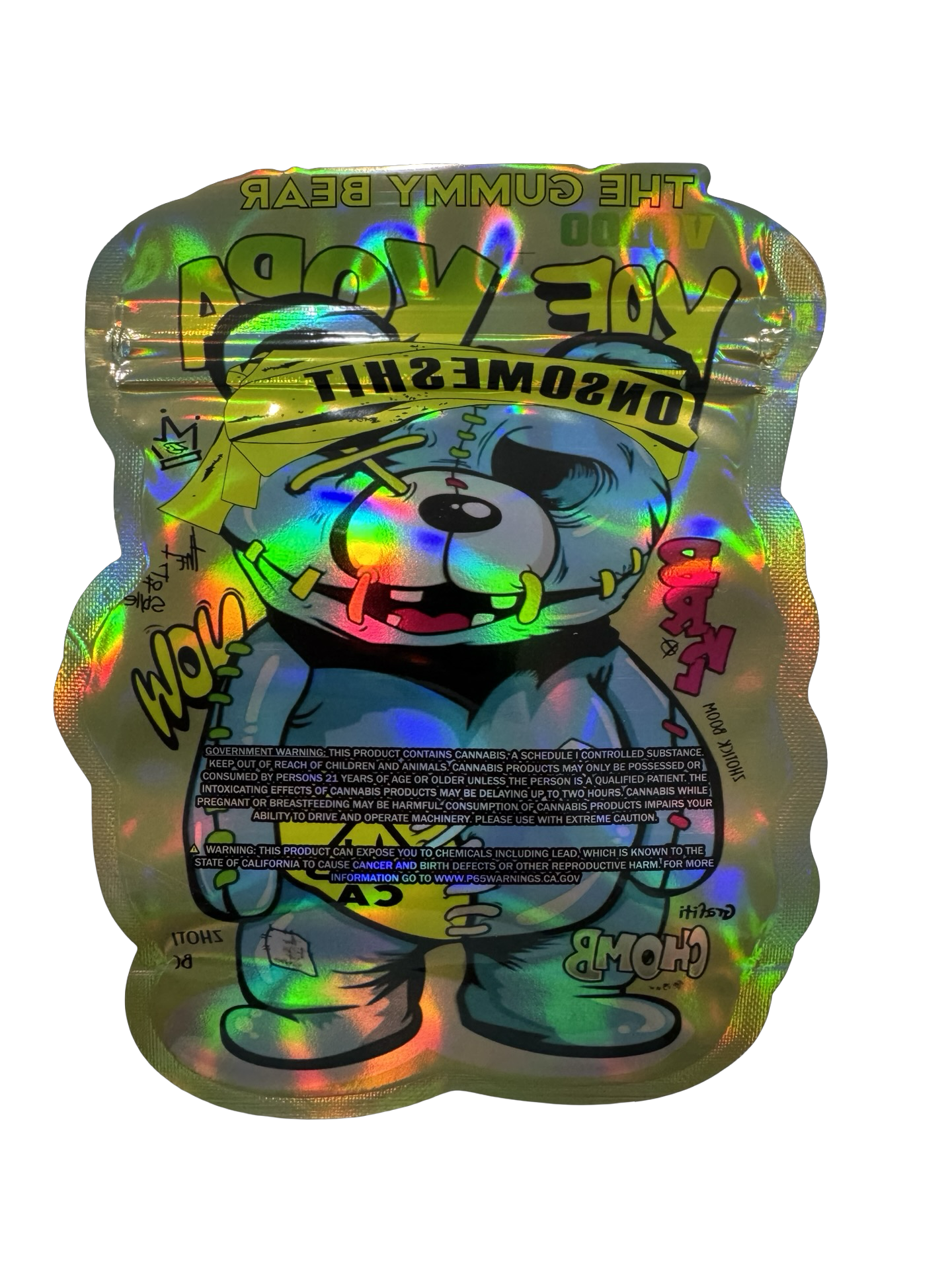 Vodoo Gummy Bear Mylar Bags 3.5g ONSOMESHIT