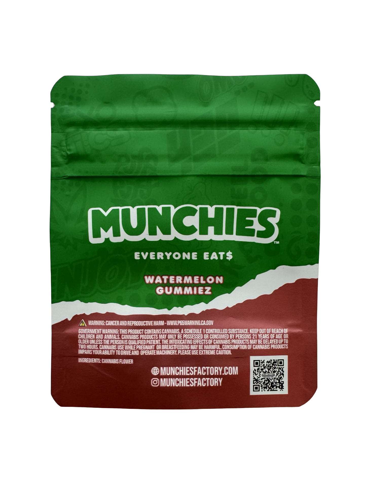 Watermelon Gummiez Mylar Bags 3.5g Munchies