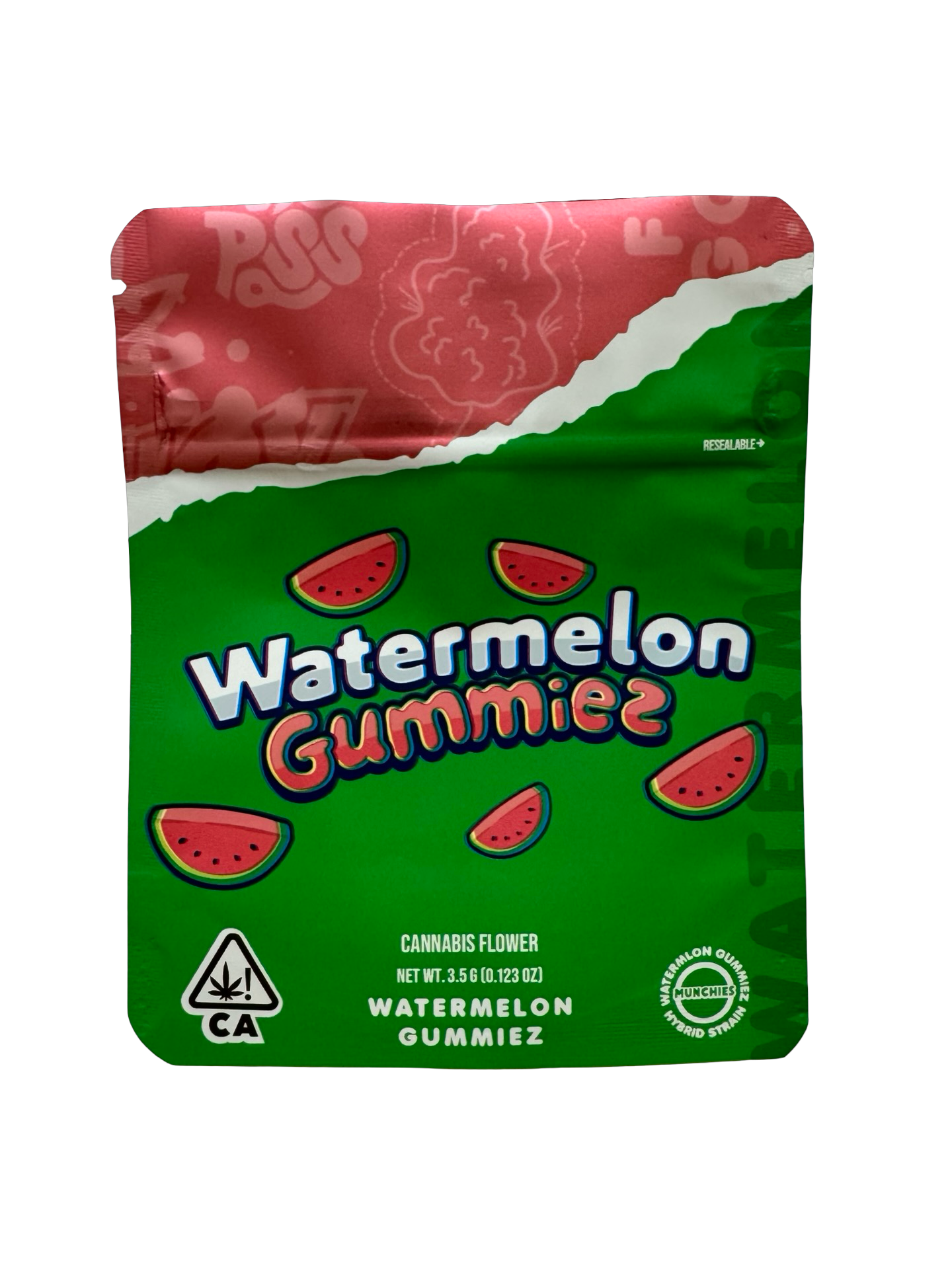 Watermelon Gummiez Mylar Bags 3.5g Munchies