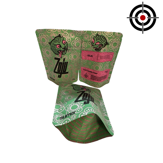 Zoju Mylar Bags 3.5g Sumer — 3.5g — pre‑printed mylar bag — front