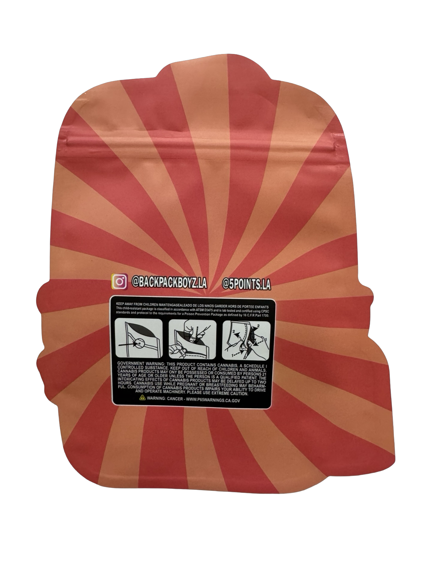 Zuper Bubble Smalls Mylar Bags 3.5g Backpack Boyz