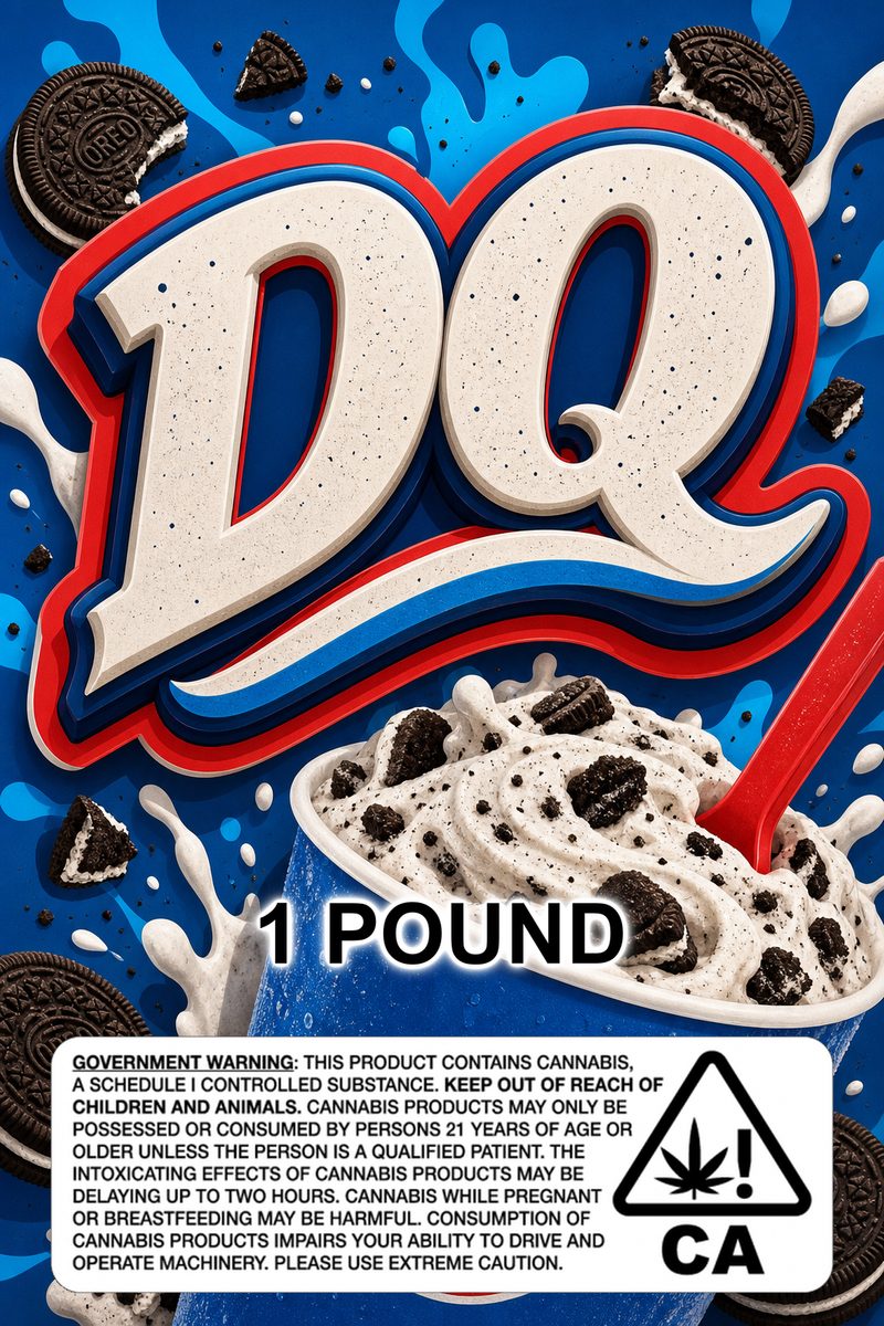 DQ custom 6x9 pound bag sticker / turkey-bag flavor label