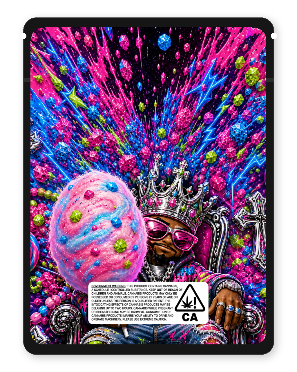 Cotton candy pop rocks — Back
