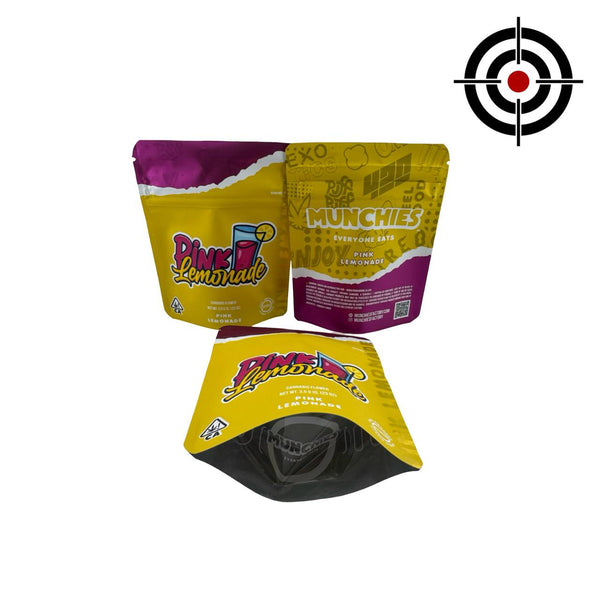Pink Lemonade 3.5g Mylar Bags Munchies