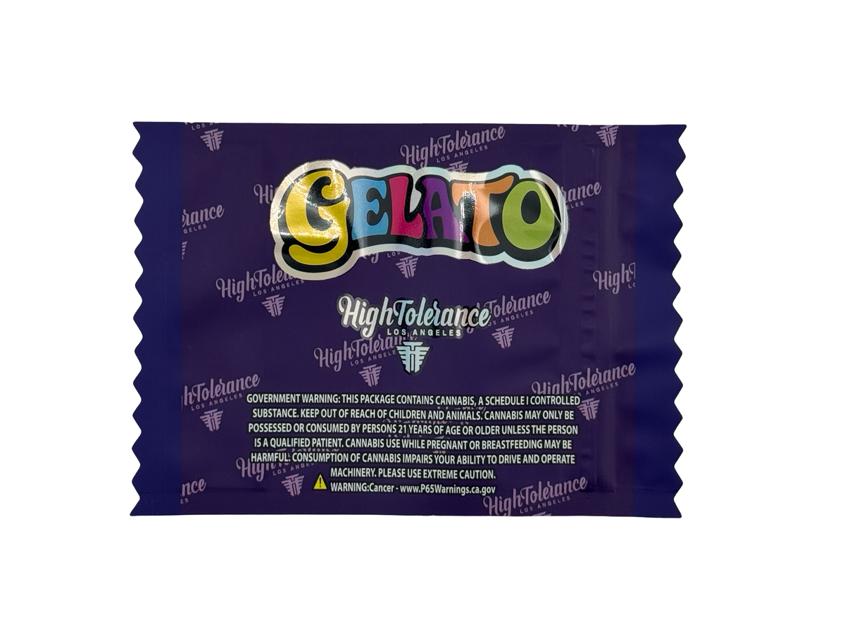 Gelato 420 3.5g Mylar Bags High Tolerance (Only $0.21 Each) — back