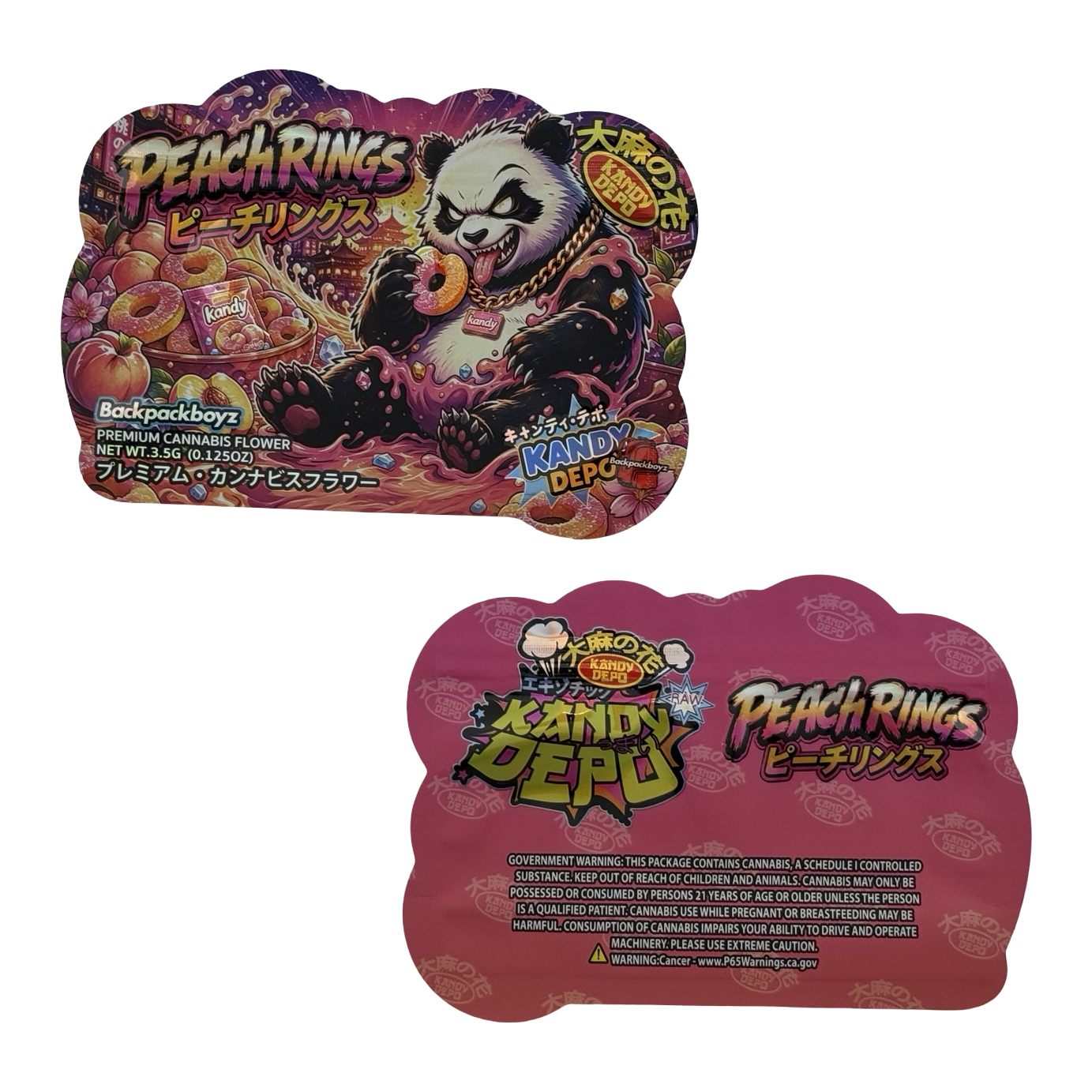 Peach Rings 3.5g Mylar Bags | Kandy Depo – Fire Mylar
