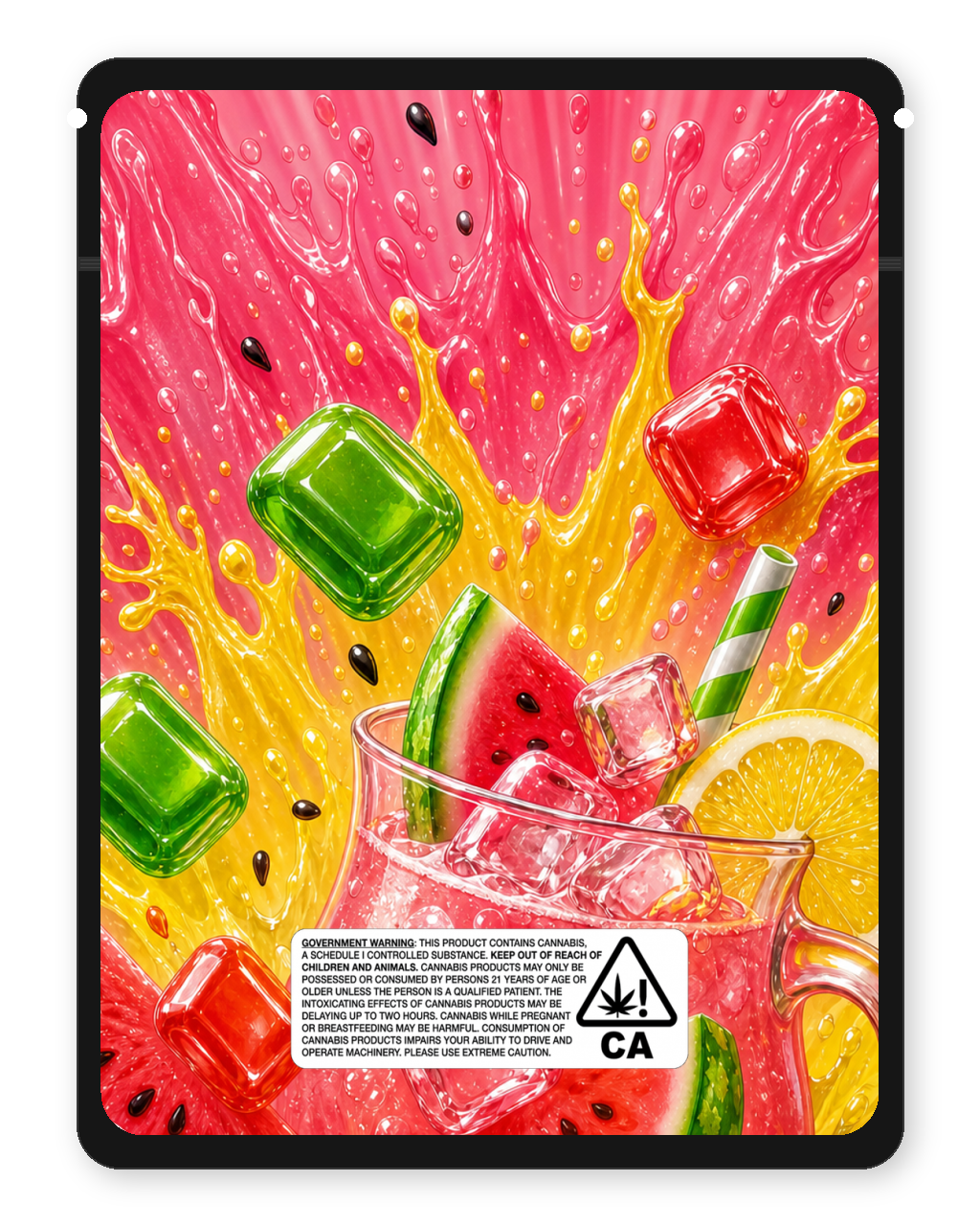 Watermelon Jolly Rancher Lemonade — Back
