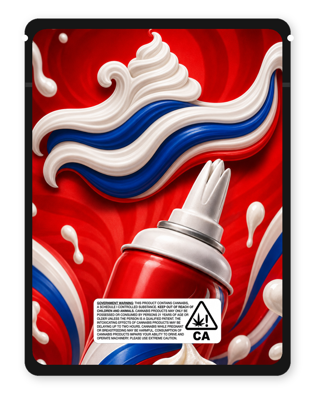 Whipped cream — Back