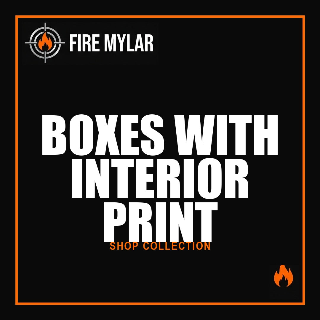 BOXES WITH INTERIOR PRINT