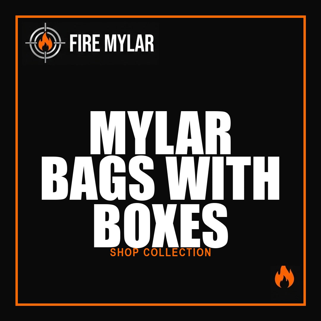 MYLAR BAGS WITH BOXES