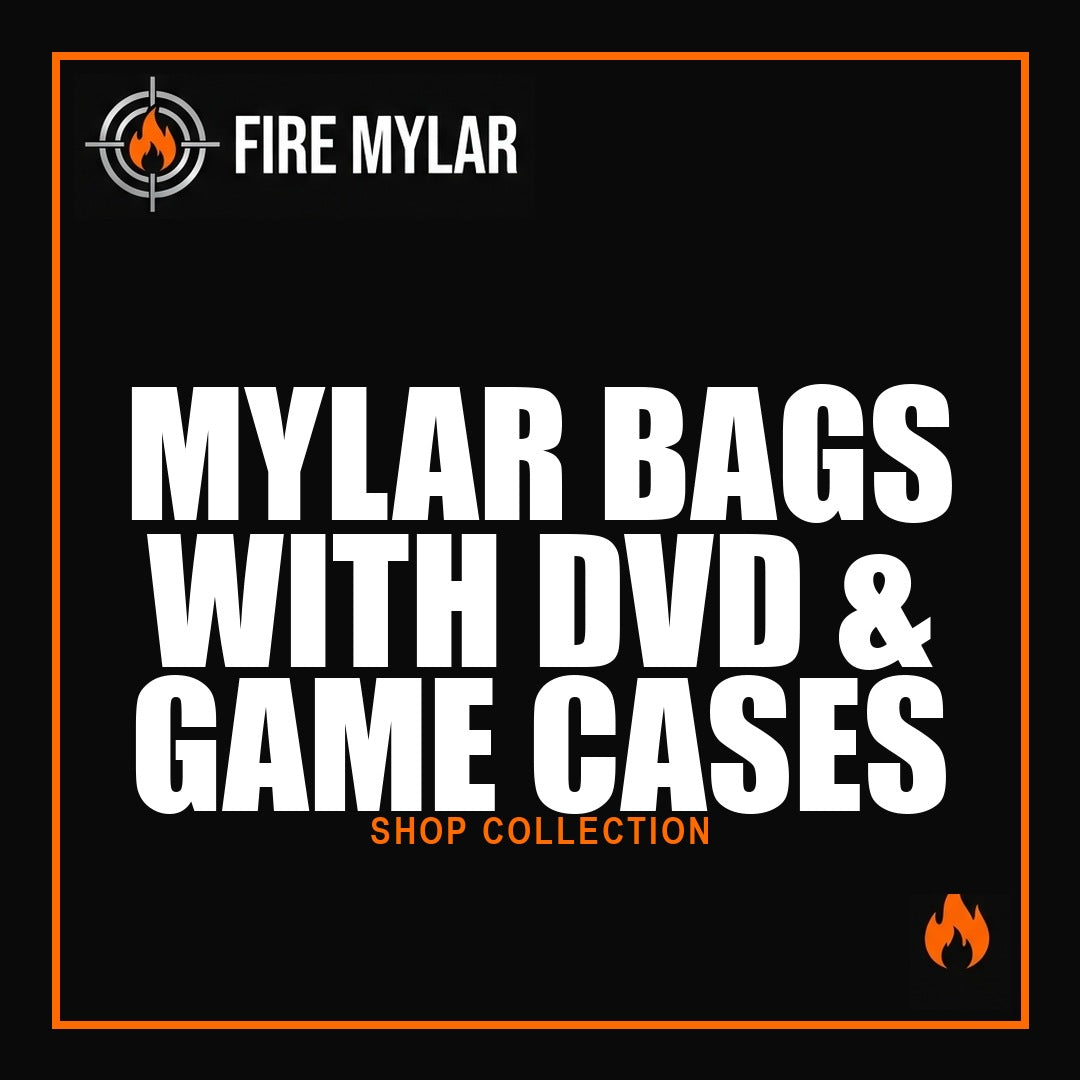 MYLAR BAGS WITH DVD & GAME CASES
