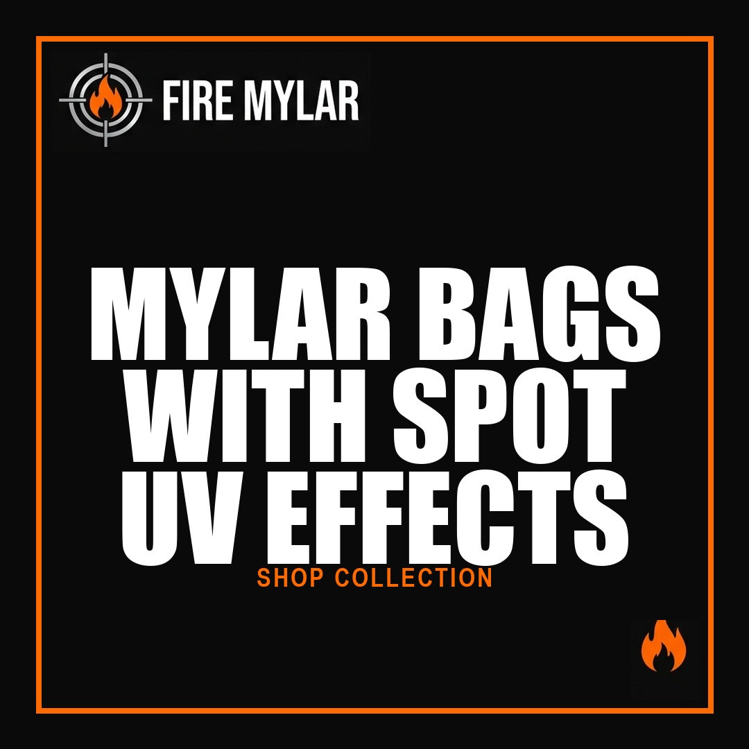 MYLAR BAGS WITH SPOT UV EFFECTS
