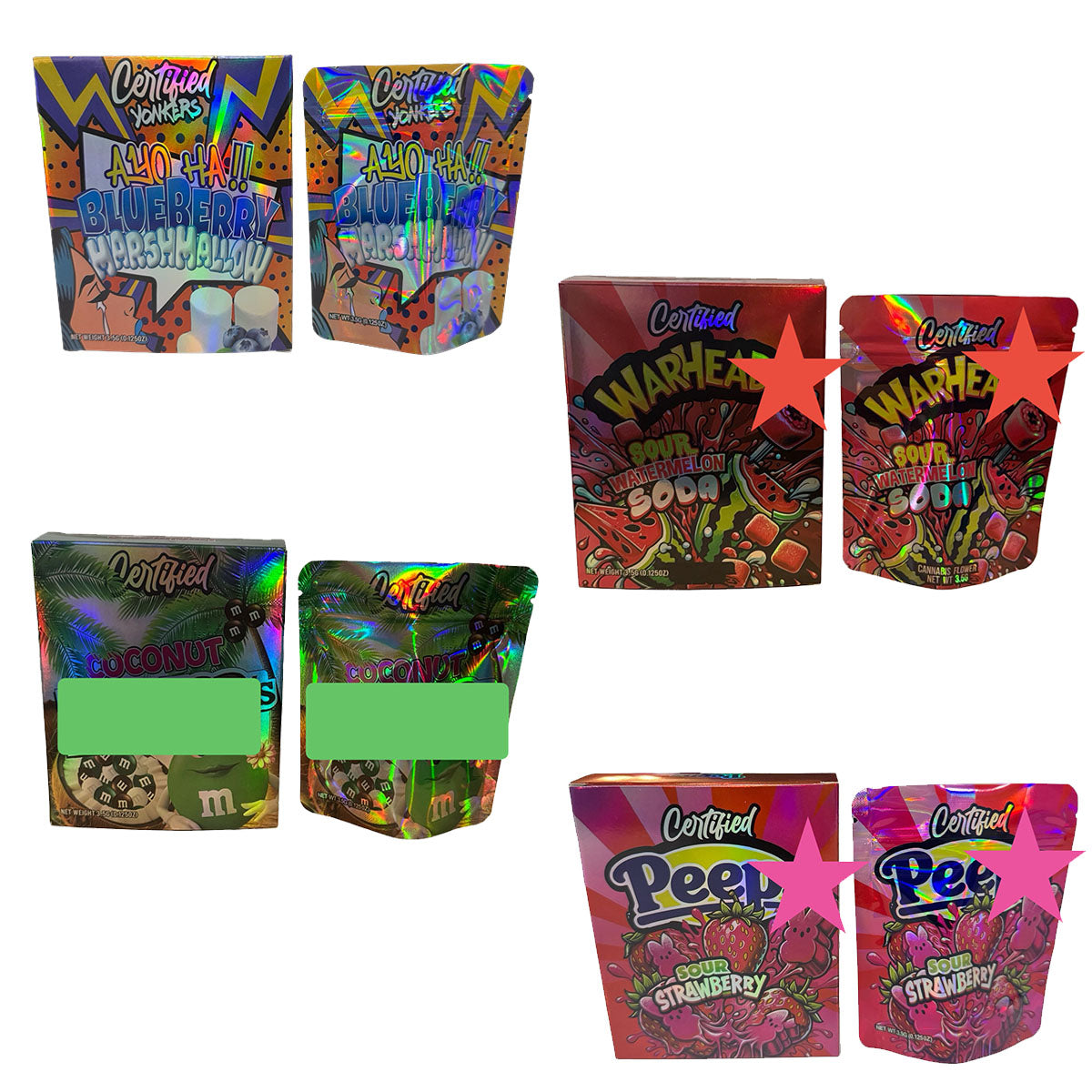 Certified Mylar Bags & Boxes Collection