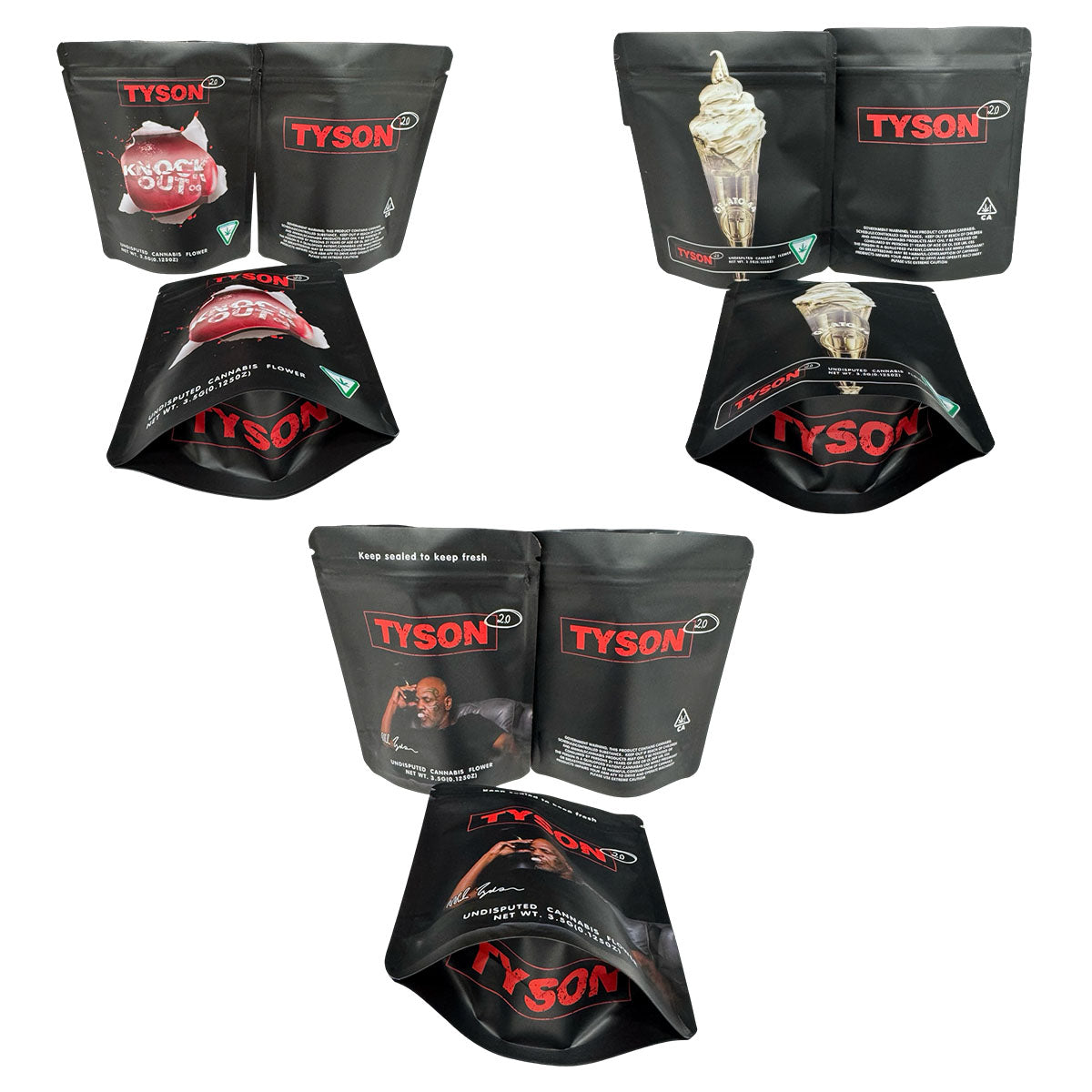 Tyson 2.0 Mylar Bags Collection