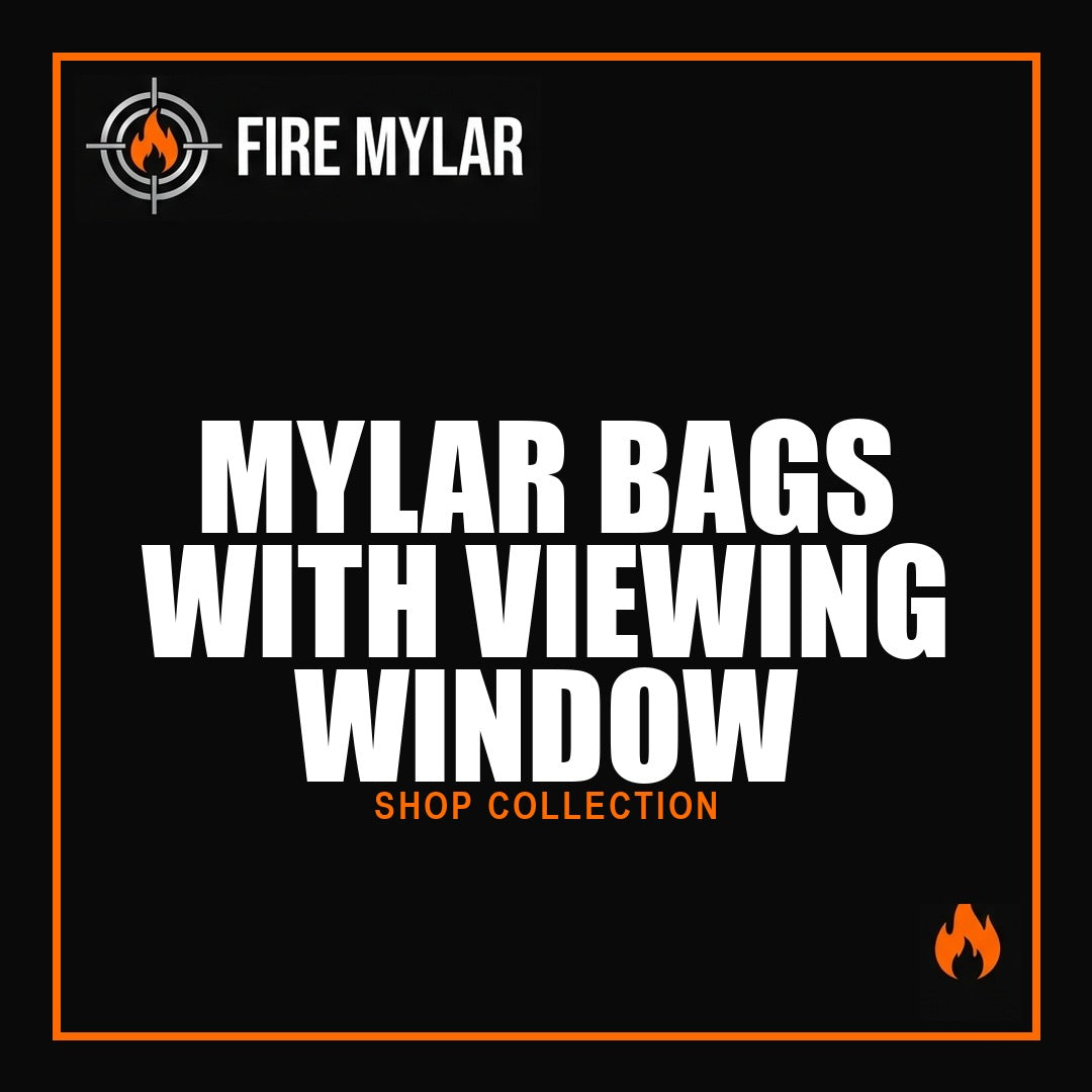 MYLAR BAGS WITH VIEWING WINDOW