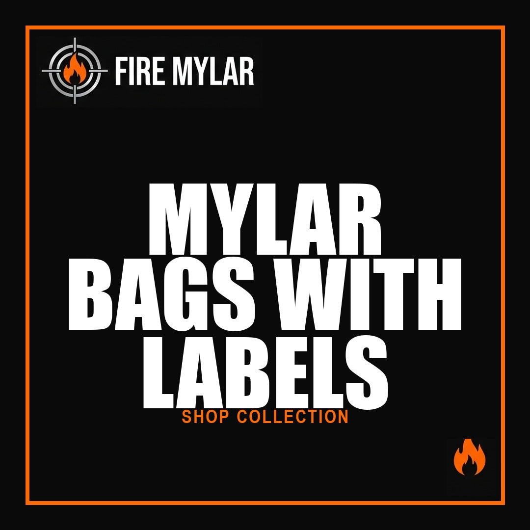 MYLAR BAGS WITH LABELS