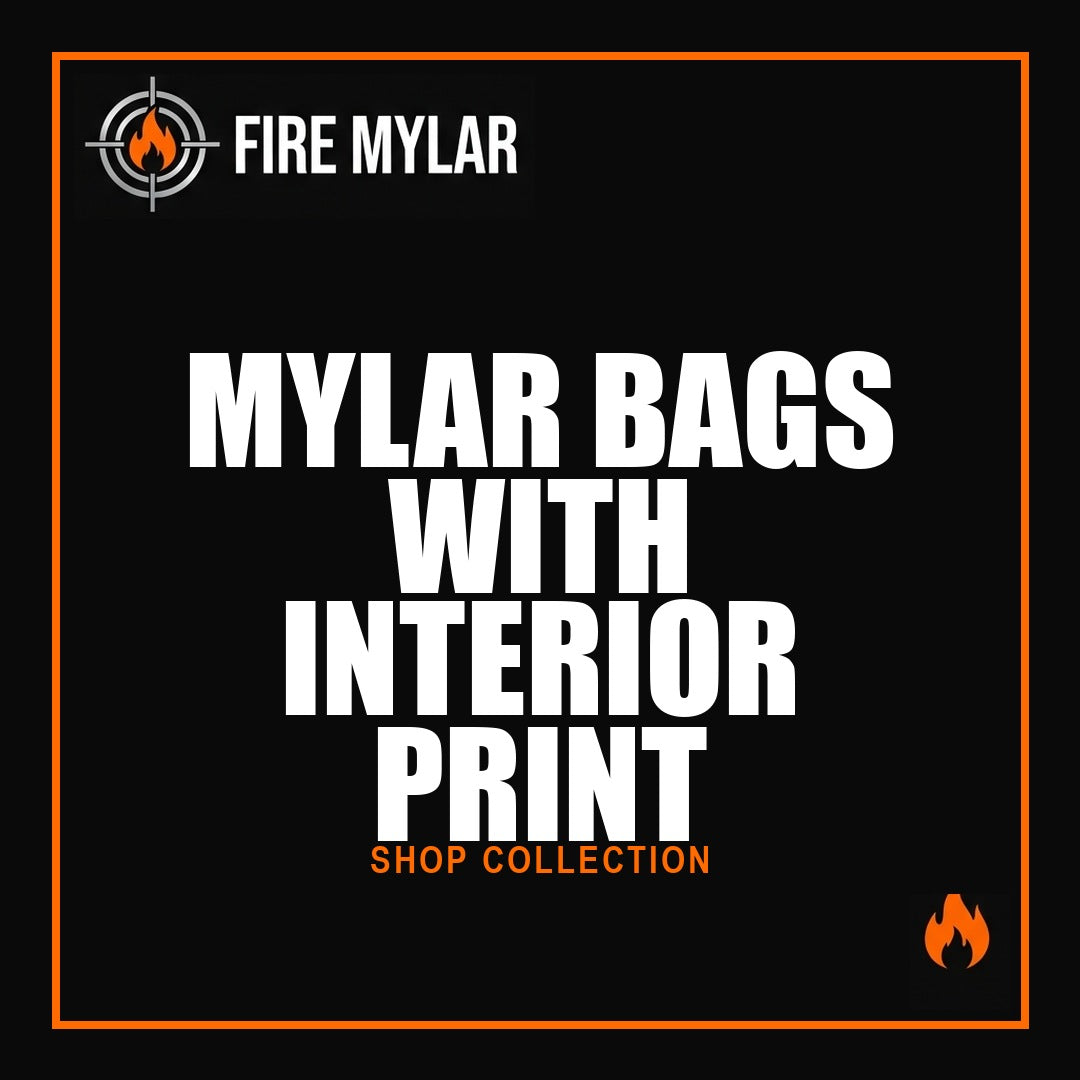 MYLAR BAGS WITH INTERIOR PRINT