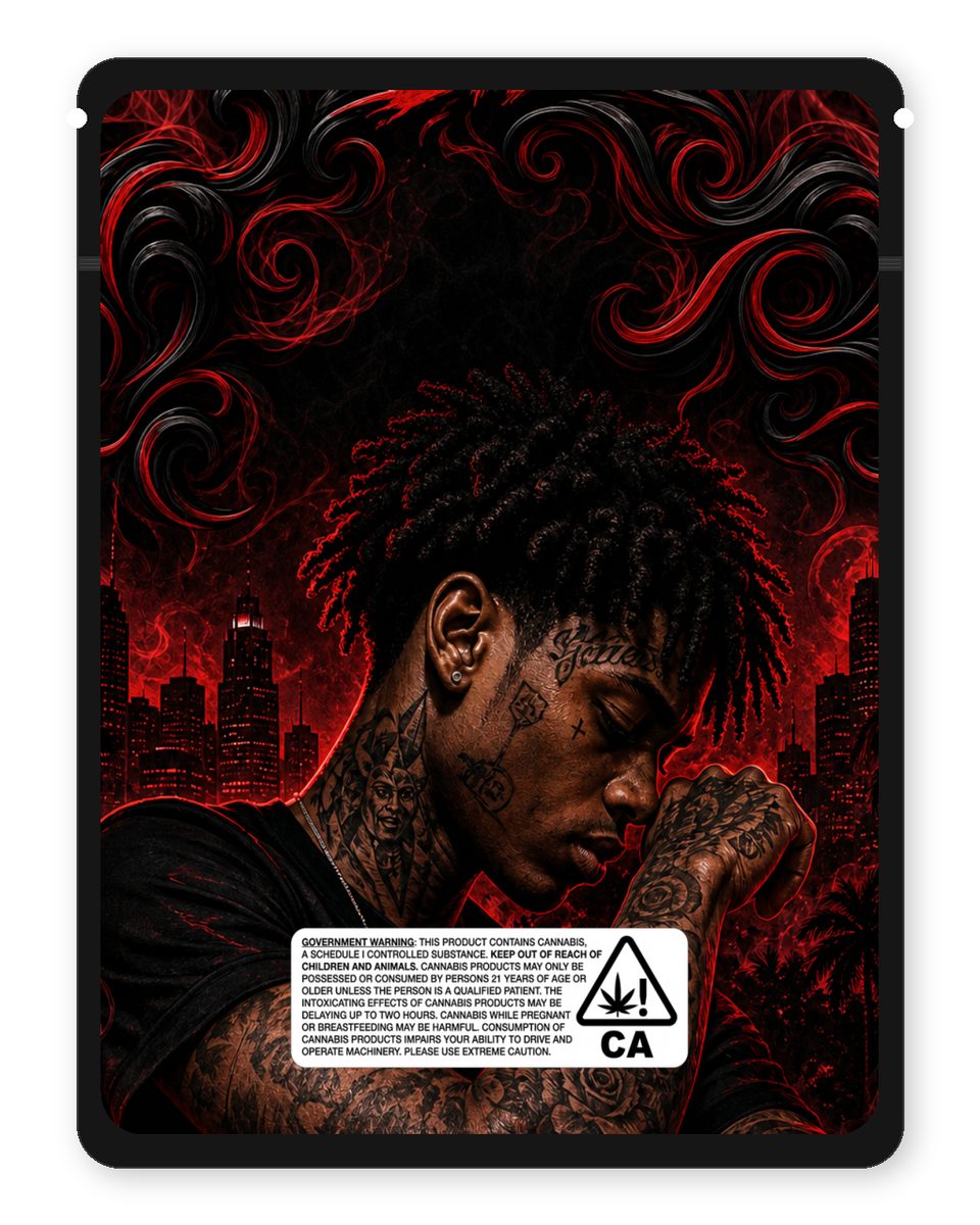 LIL JAMES EXOTICS custom 4"x5" mylar bag design (back)