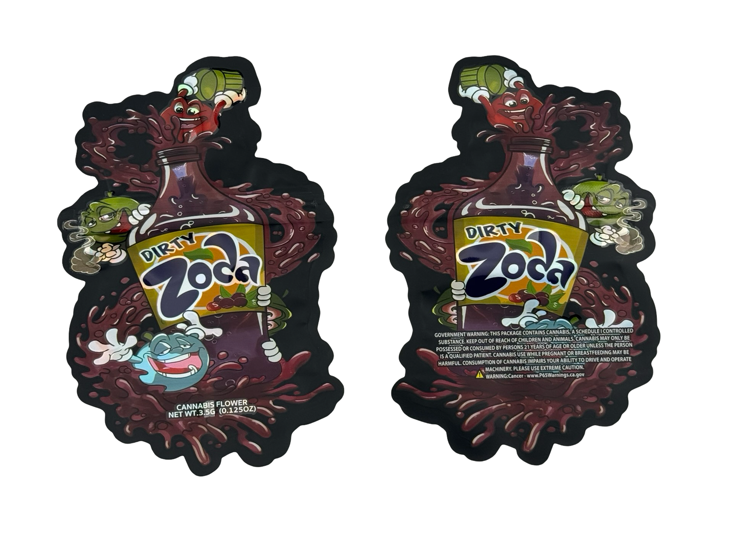 Dirty Zoda 3.5g Mylar Bags Joke's Up