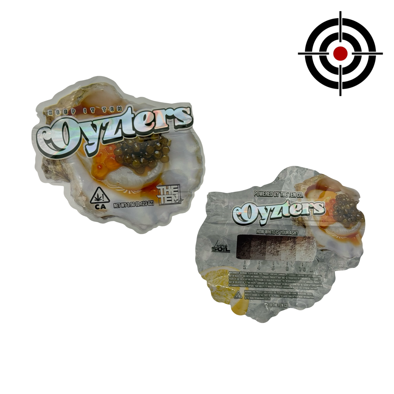 Oyzters 3.5g Mylar Bags Ten Co
