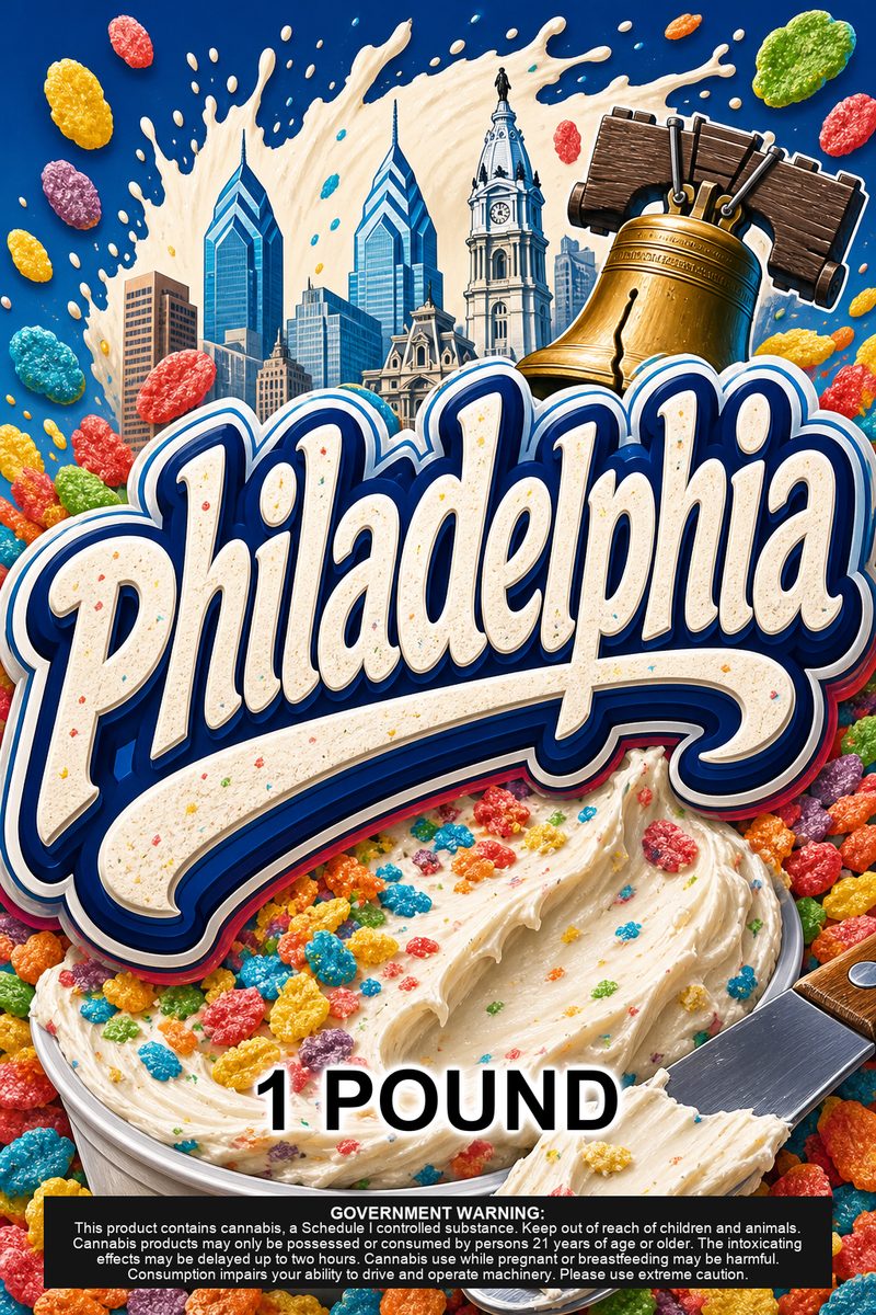 philadelphia custom 6x9 pound bag sticker / turkey-bag flavor label