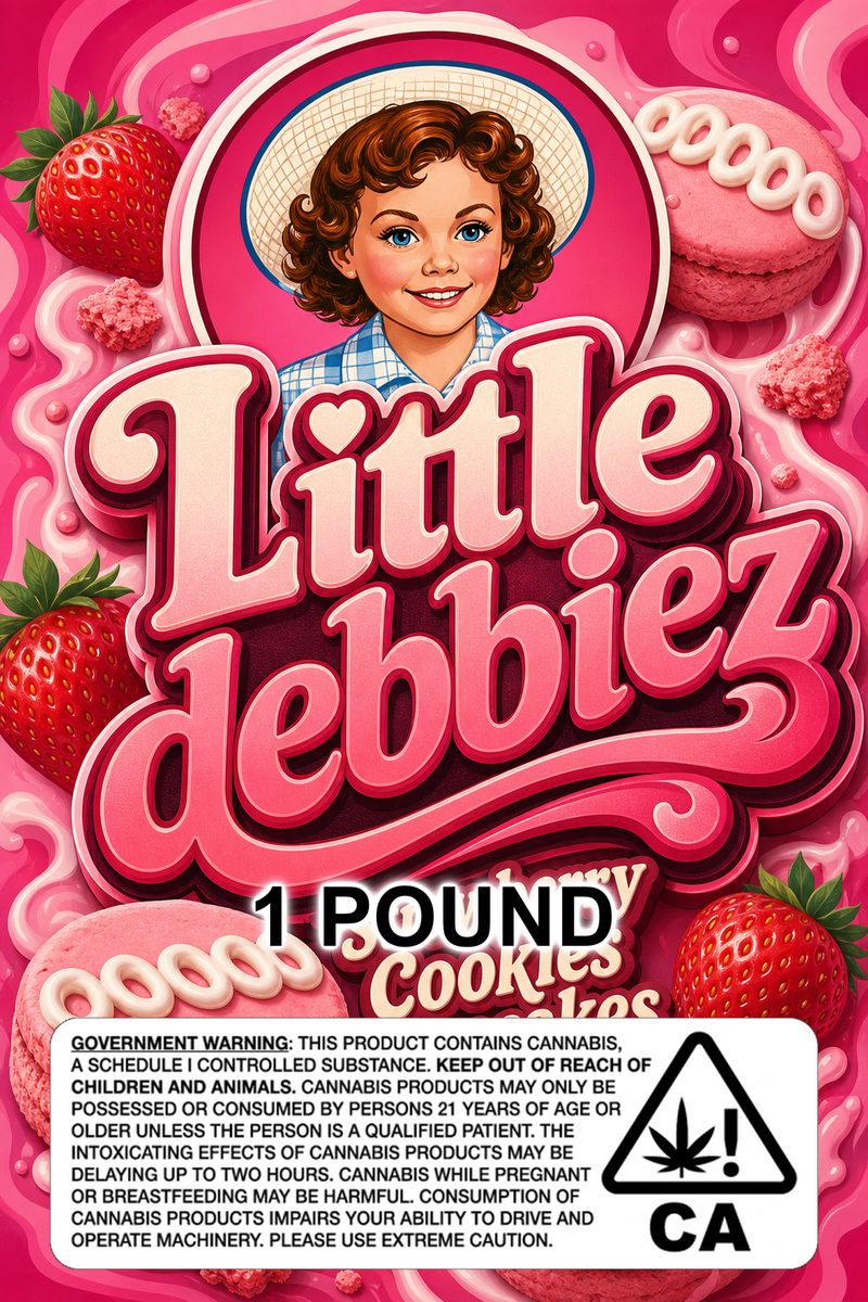 Little debbiez custom 6x9 pound bag sticker / turkey-bag flavor label