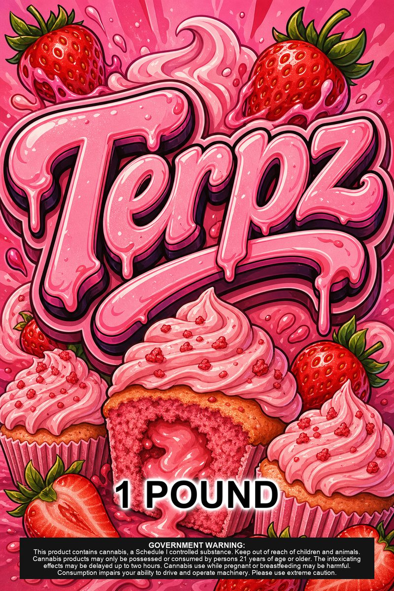 Terpz custom 6x9 pound bag sticker / turkey-bag flavor label