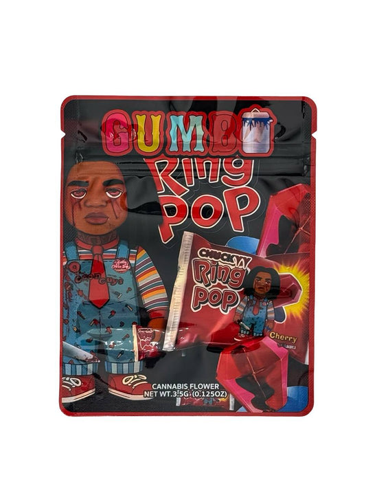 Ring Pop 3.5g Mylar Bags Gumbo