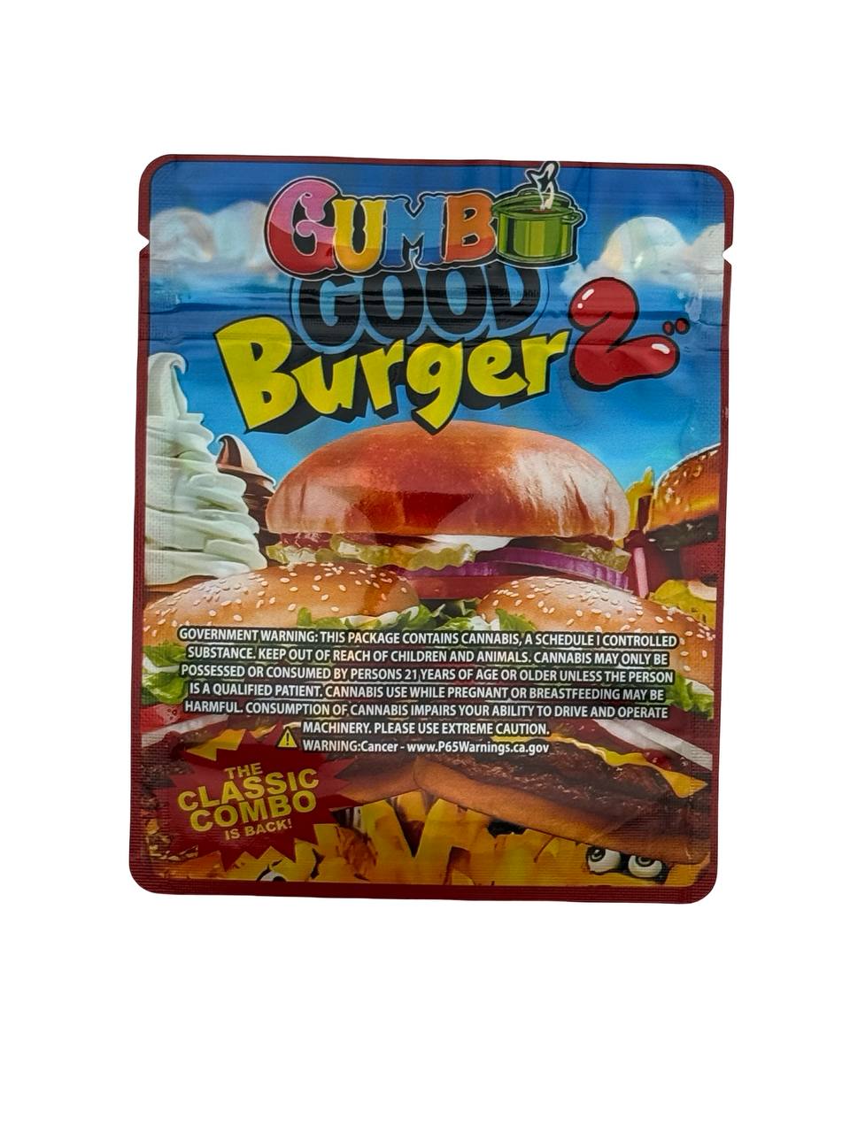 Good Burger 2 3.5g Mylar Bags Gumbo