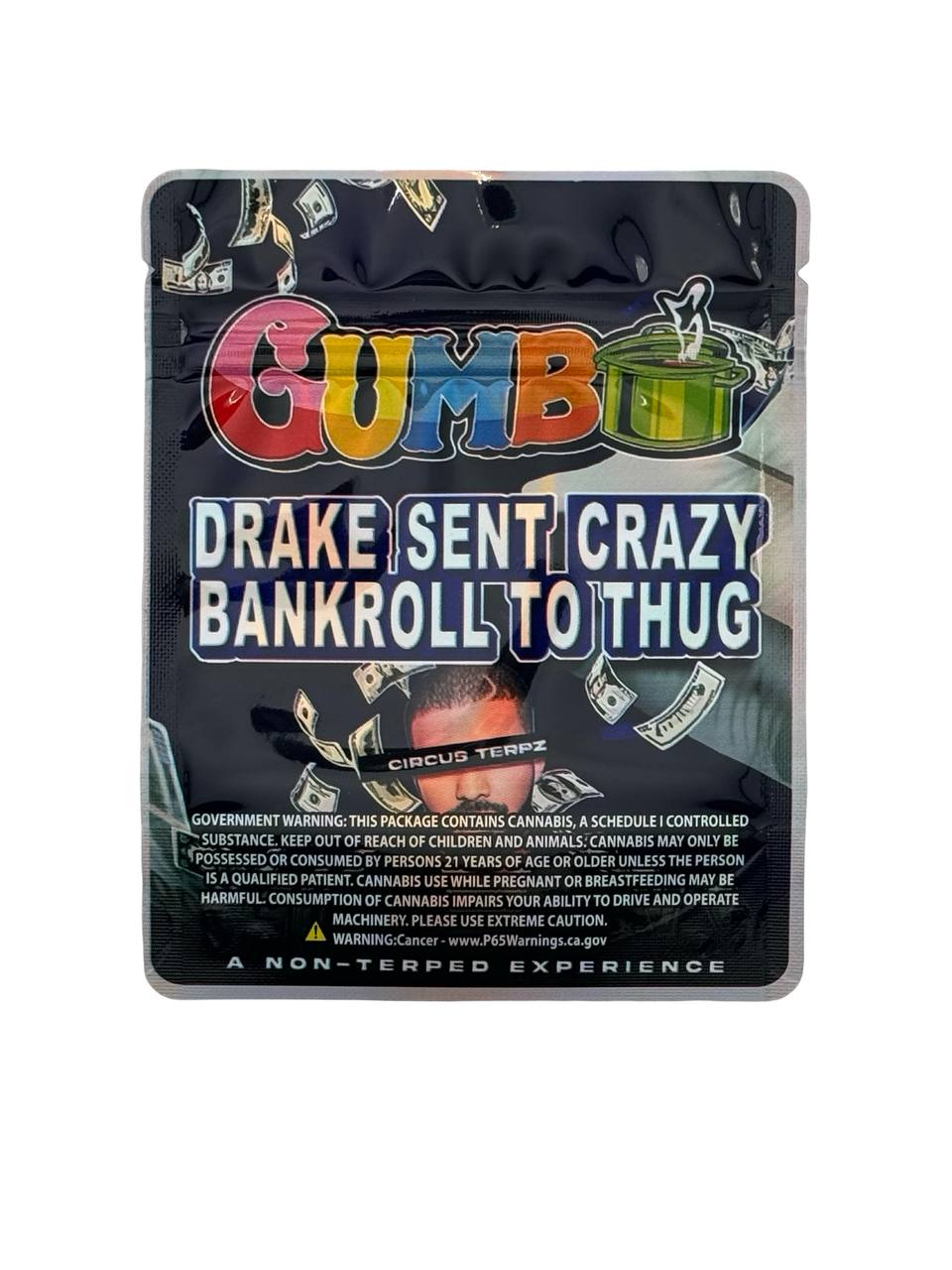 Circus Terpz 3.5g Mylar Bags Gumbo