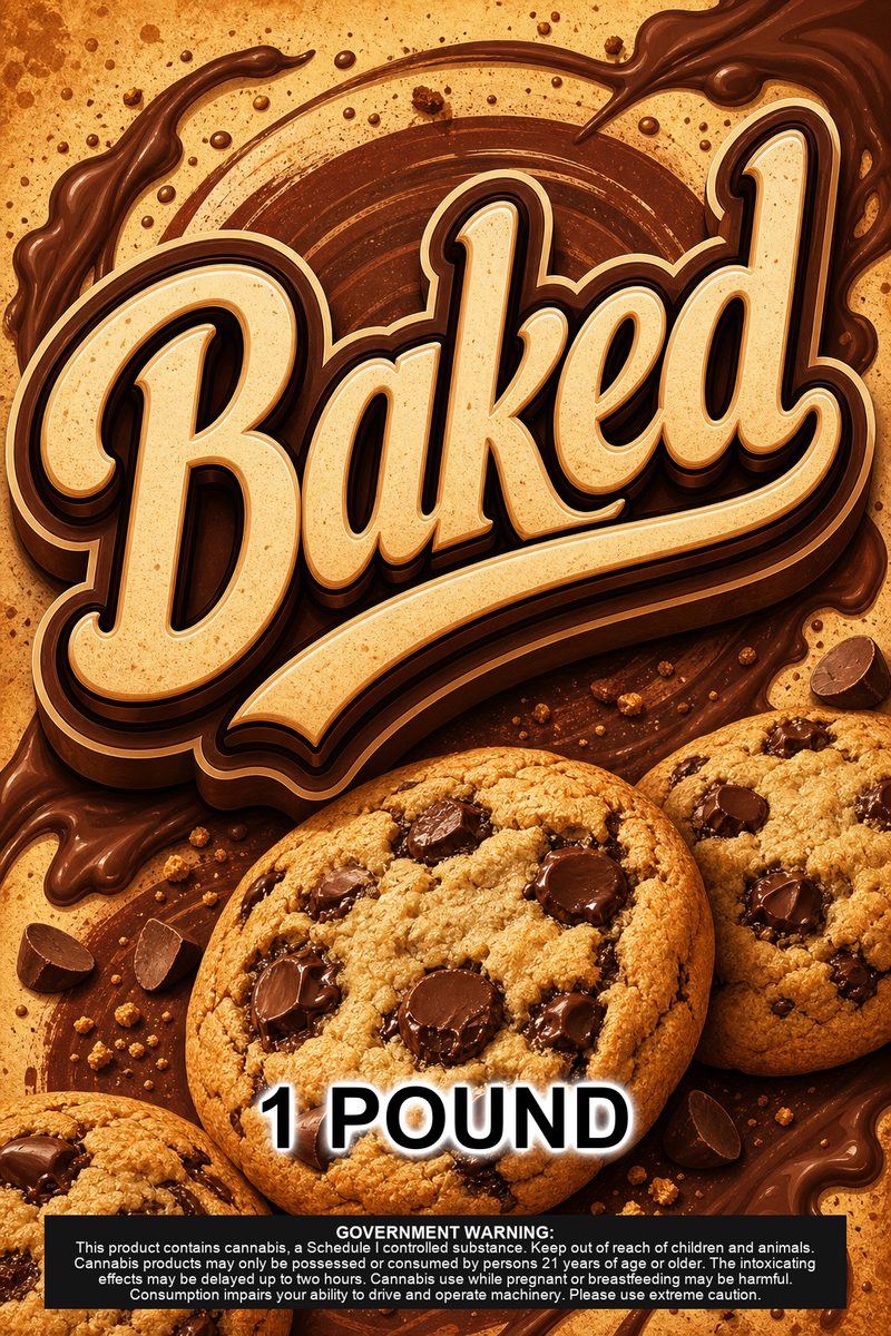 Baked custom 6x9 pound bag sticker / turkey-bag flavor label