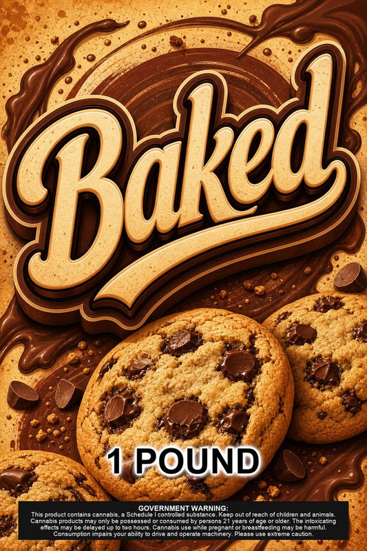 Baked custom 6x9 pound bag sticker / turkey-bag flavor label