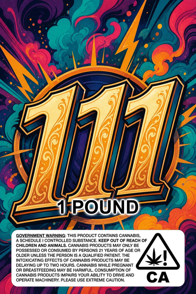 111 custom 6x9 pound bag sticker / turkey-bag flavor label