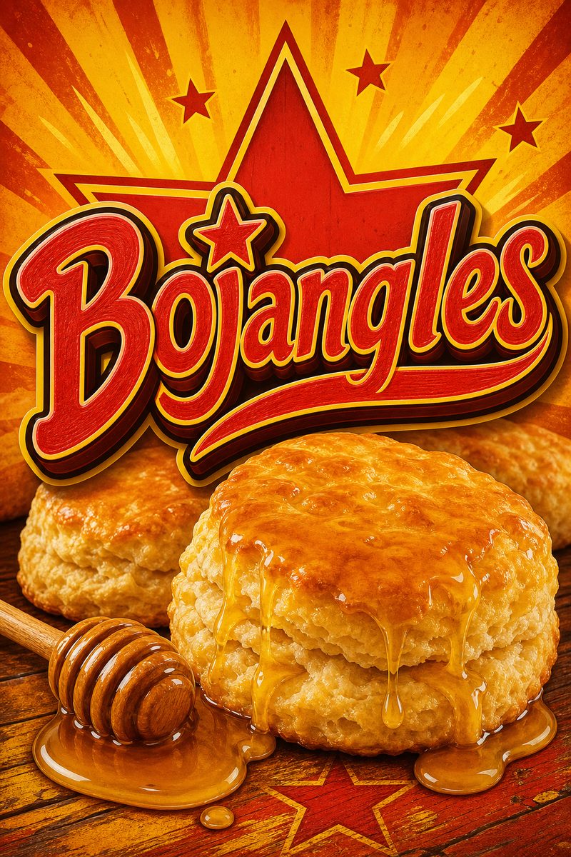 Bojangles custom 6x9 pound bag sticker / turkey-bag flavor label