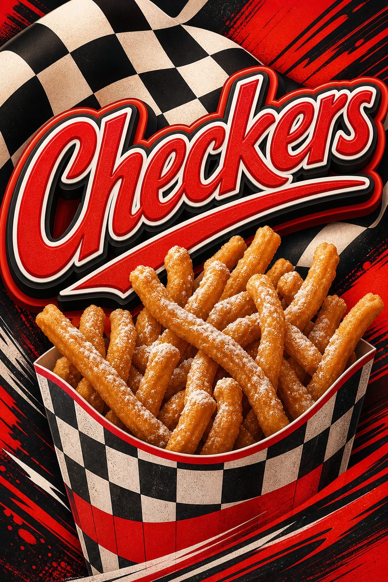 Checkers custom 6x9 pound bag sticker / turkey-bag flavor label