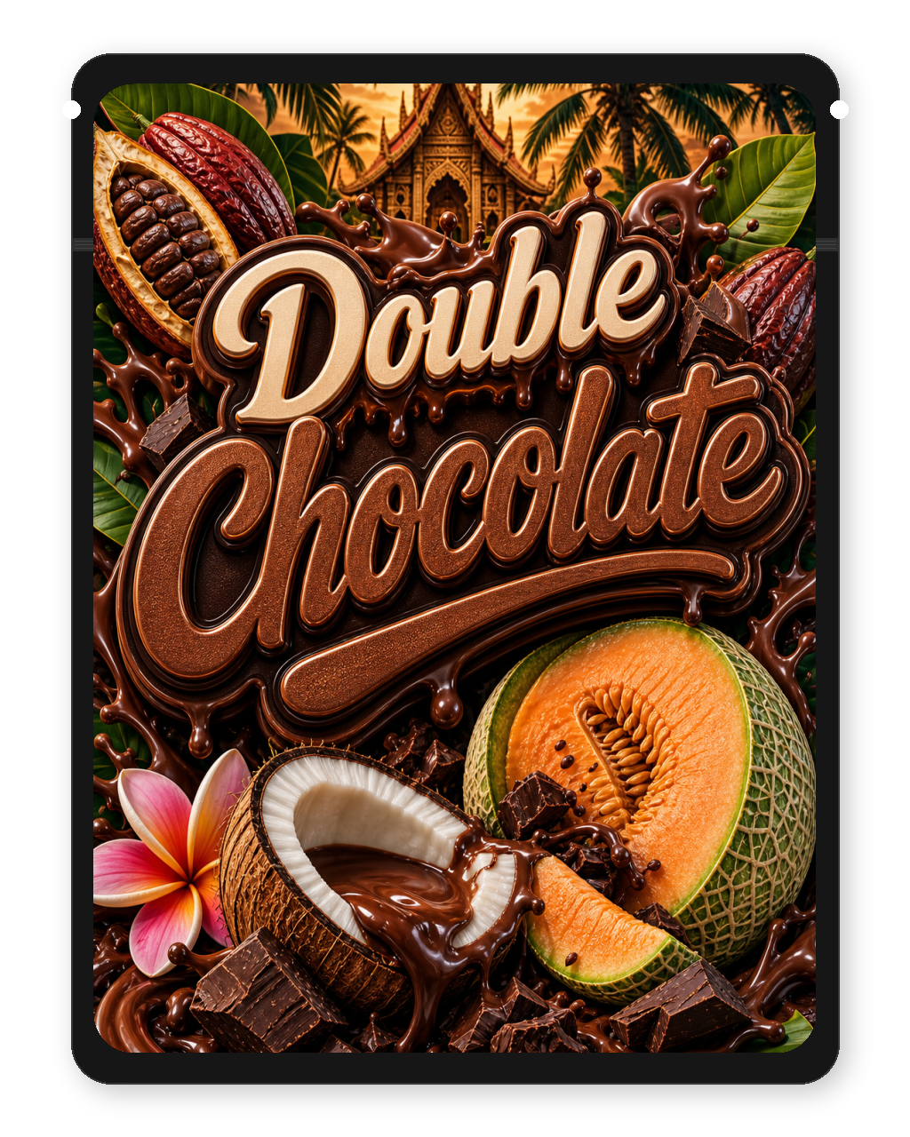 Double Chocolate Custom Mylar Bag - Design 2