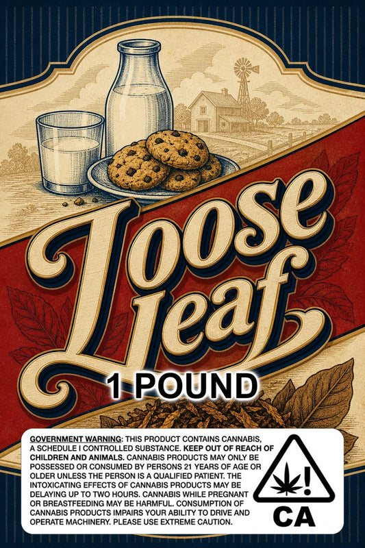 Loose leaf custom 6x9 pound bag sticker / turkey-bag flavor label