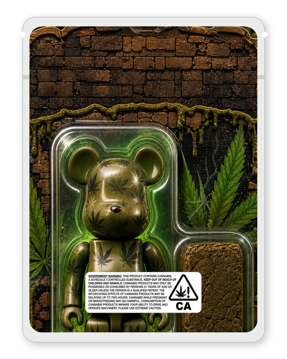 H@SHBRICK custom 4"x5" mylar bag design (back)