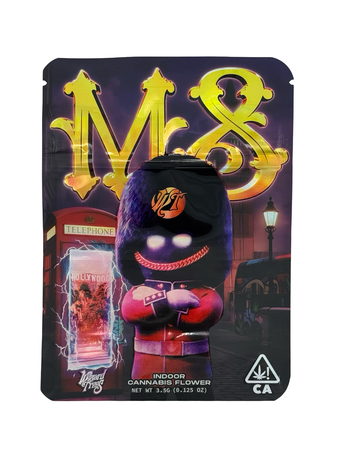 M8 Wizard Trees 3.5g mylar bag front