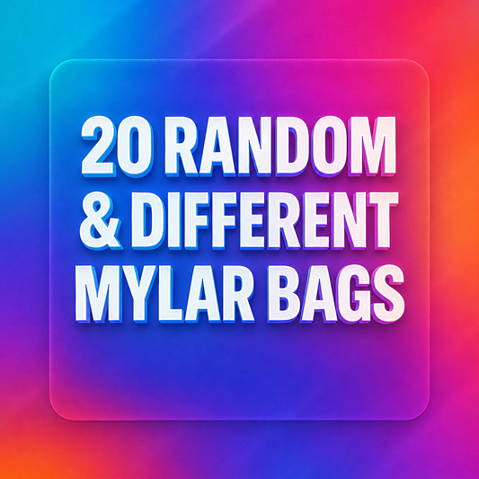 20 Random & Different Mylar Bags